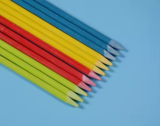 Varilla de fibra de vidrio colorida de alta resistencia, marcador duradero para entrada de nieve, palos s&oacute;lidos de soporte para plantas de jard&iacute;n