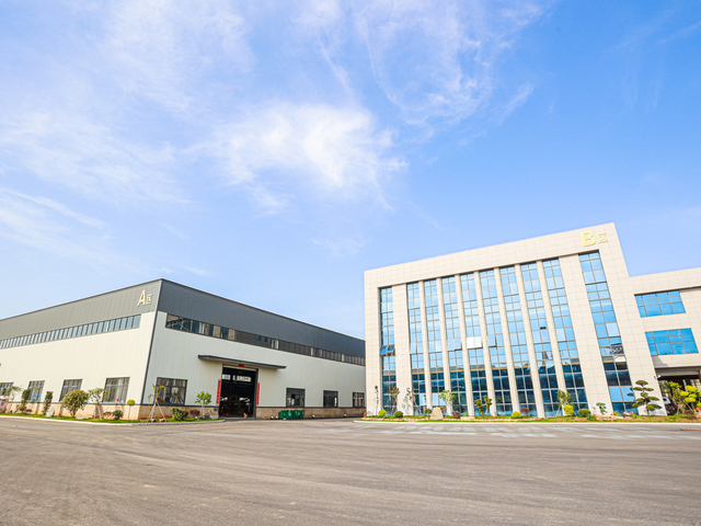 Vista frontale dell'edificio e della fabbrica Jiangxidekai New Materials Co., Ltd