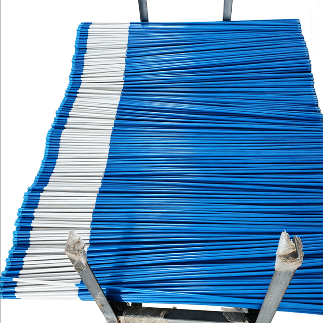 Asta in fibra di vetro blu 6,35 mm 6,9 mm 7,9 mm per segnaletica stradale e segnaletica stradale